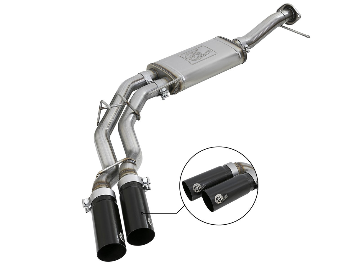 Rebel Series 3 Inch to 2-1/2 Inch 409 Stainless Steel Cat-Back Exhaust Ford F-150 11-14 V6-3.5L Twin Turbo