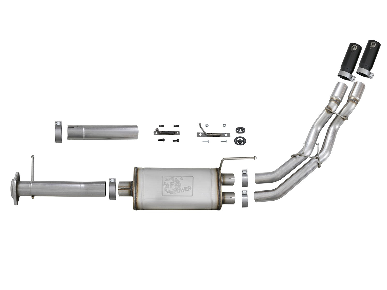 Rebel Series 3 Inch to 2-1/2 Inch 409 Stainless Steel Cat-Back Exhaust Ford F-150 11-14 V6-3.5L Twin Turbo