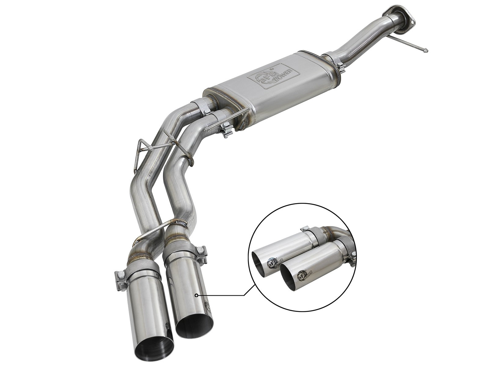 Rebel Series 3 Inch to 2-1/2 Inch 409 Stainless Steel Cat-Back Exhaust Ford F-150 11-14 V6-3.5L Twin Turbo