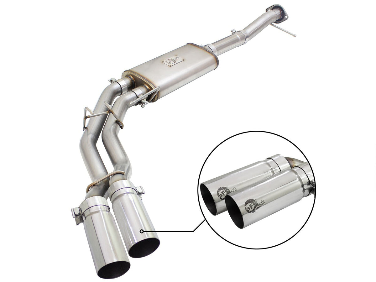 Rebel Series 3 Inch to 2-1/2 Inch 409 Stainless Steel Cat-Back Exhaust Ford F-150 09-14 V8-4.6L/5.4L/5.0L