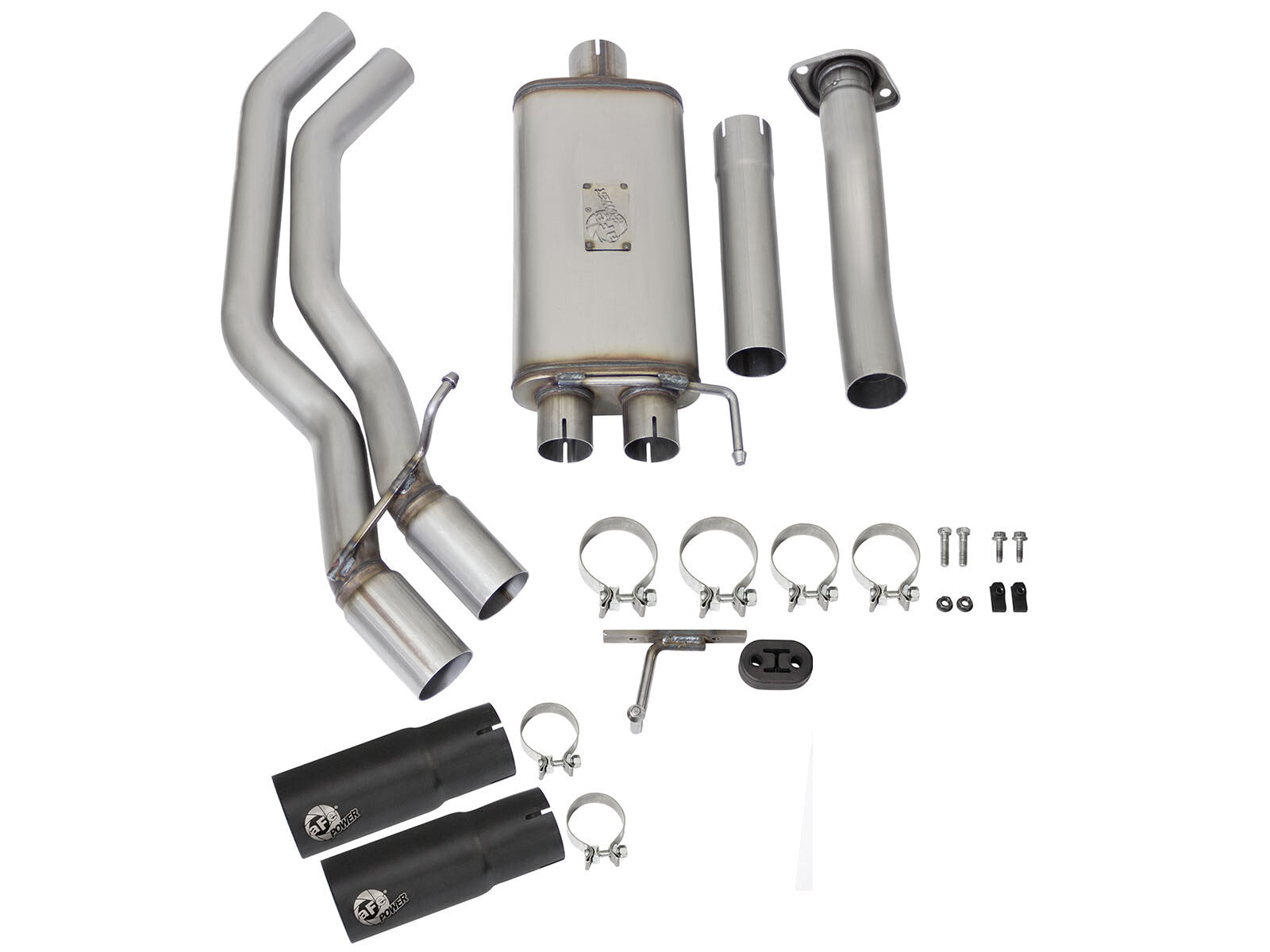 Rebel Series 3 Inch to 2-1/2 Inch 409 Stainless Steel Cat-Back Exhaust Ford F-150 15-20 V6-2.7L Twin Turbo/V6-3.5L Twin Turbo/V8-5.0L