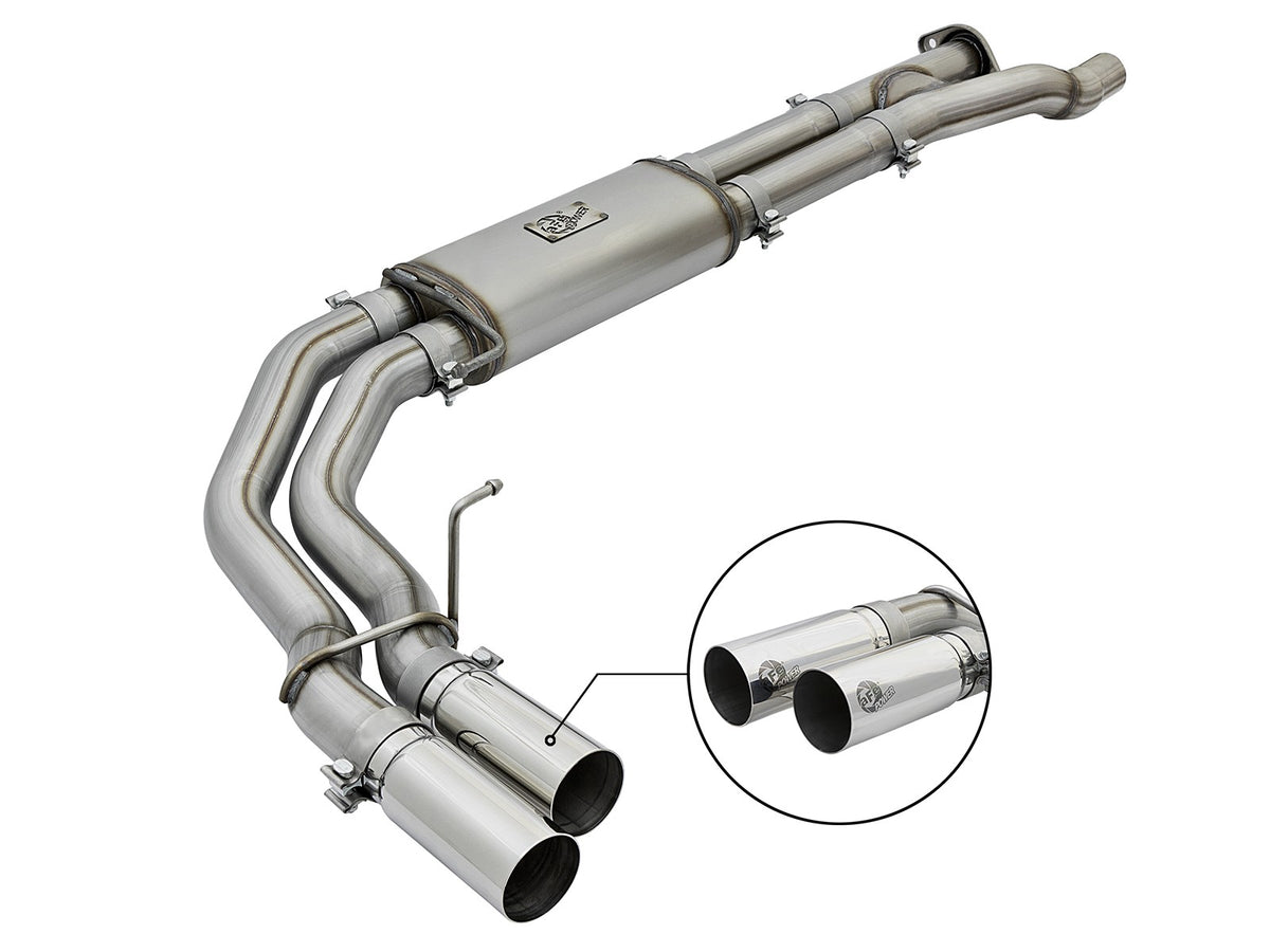 Rebel Series 3 Inch 409 Stainless Steel Cat-Back Exhaust System Ford F-150 Raptor 17-20 V6-3.5L Twin Turbo