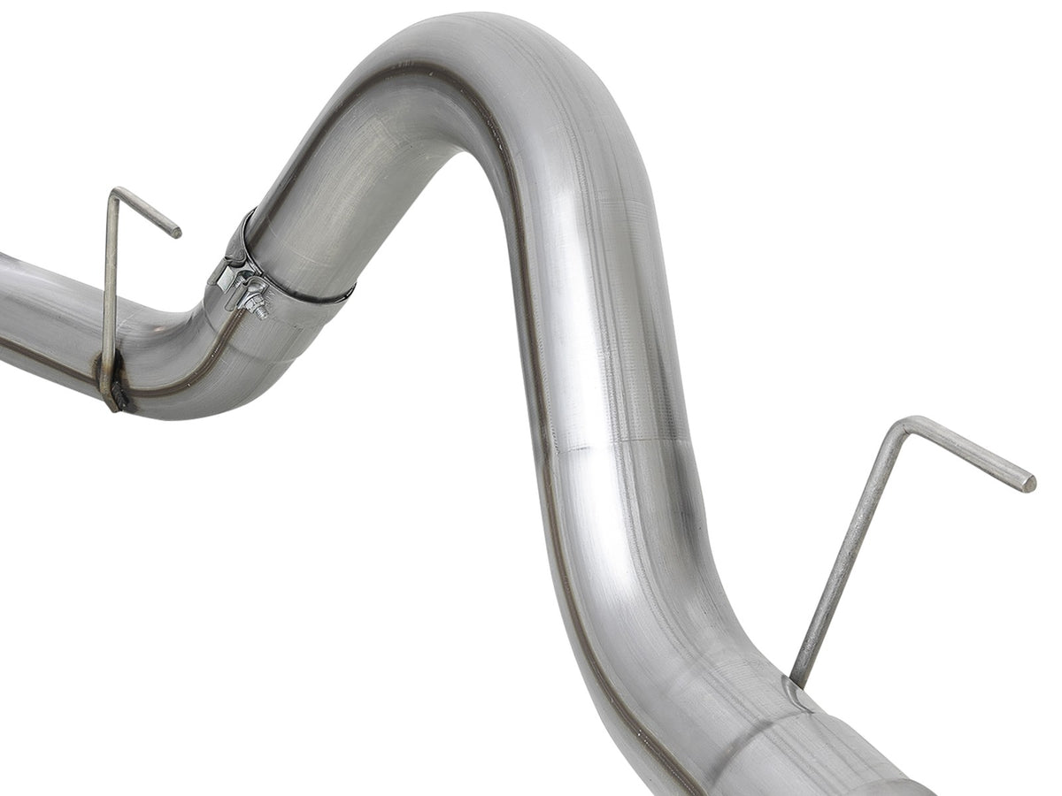 Large Bore-HD 4 Inch 409 Stainless Steel Dpf-Back Exhaust System Ford F-150 18-20 V6-3.0L Turbo Diesel