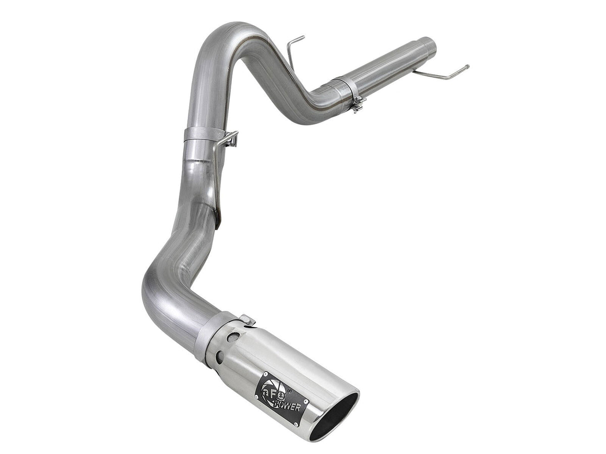 Large Bore-HD 4 Inch 409 Stainless Steel Dpf-Back Exhaust System Ford F-150 18-20 V6-3.0L Turbo Diesel