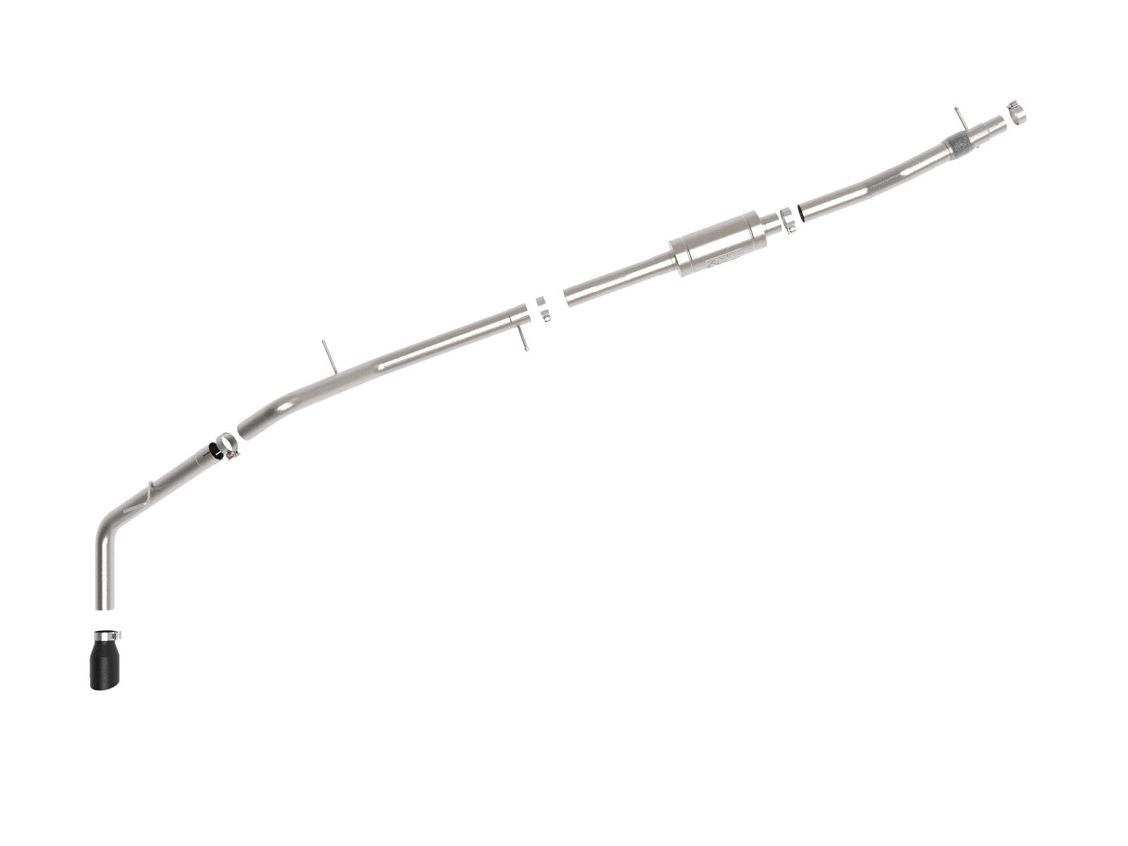 Apollo GT Series 3 Inch 409 Stainless Steel Cat-Back Exhaust System Ford Ranger 19-23 L4-2.3L Turbo Slant Cut
