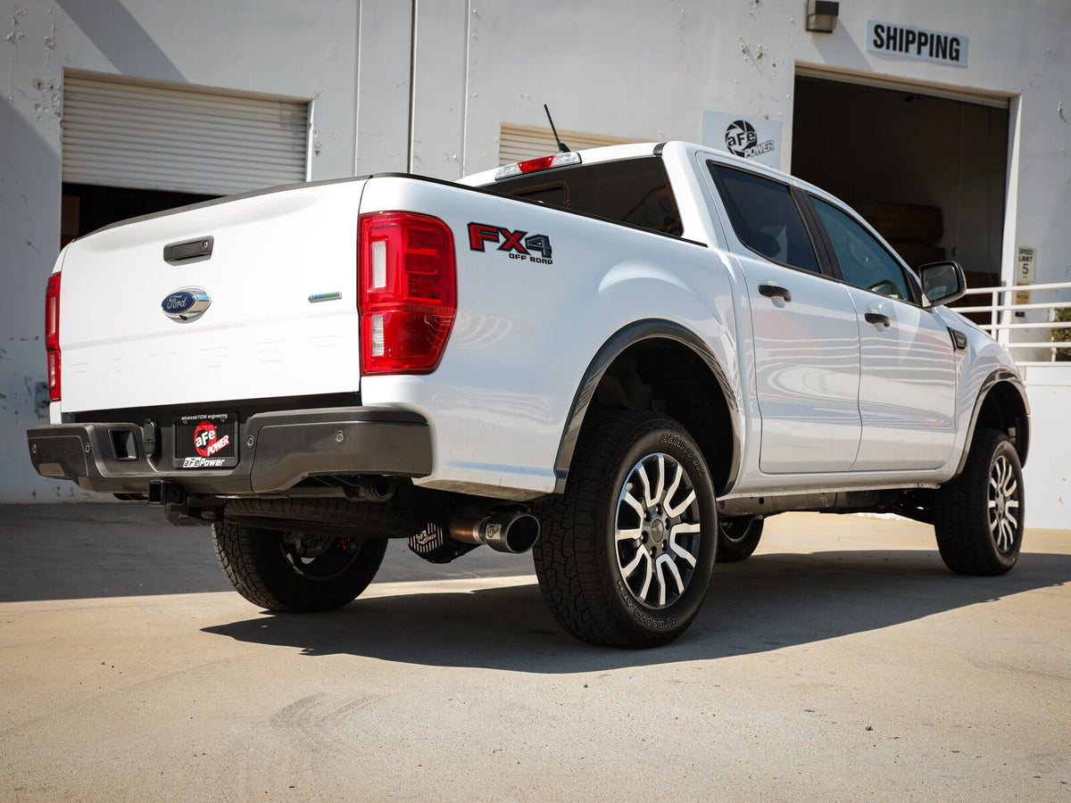 Apollo GT Series 3 Inch 409 Stainless Steel Cat-Back Exhaust System Ford Ranger 19-23 L4-2.3L Turbo Slant Cut