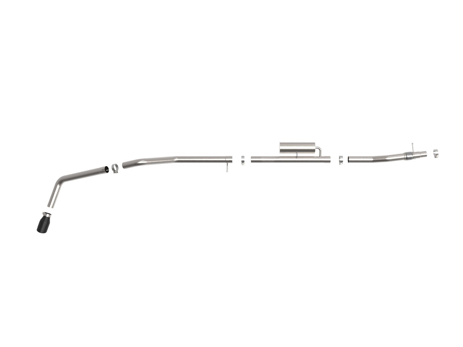 Apollo GT Series 3 Inch 409 Stainless Steel Cat-Back Exhaust System Ford Ranger 19-23 L4-2.3L Turbo Straight Cut