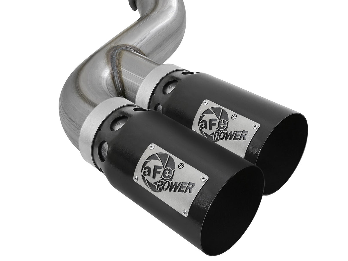 Rebel Xd Series 4 Inch 409 Stainless Steel Dpf-Back Exhaust w/Dual Ford Diesel Trucks 11-14 V8-6.7L Turbo Diesel