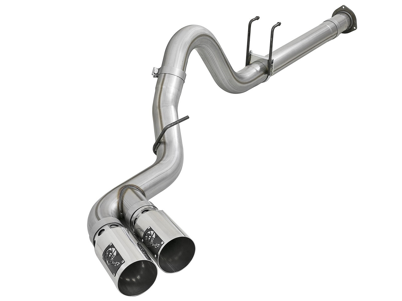 Rebel Xd Series 4 Inch 409 Stainless Steel Dpf-Back Exhaust w/Dual Ford Diesel Trucks 11-14 V8-6.7L Turbo Diesel