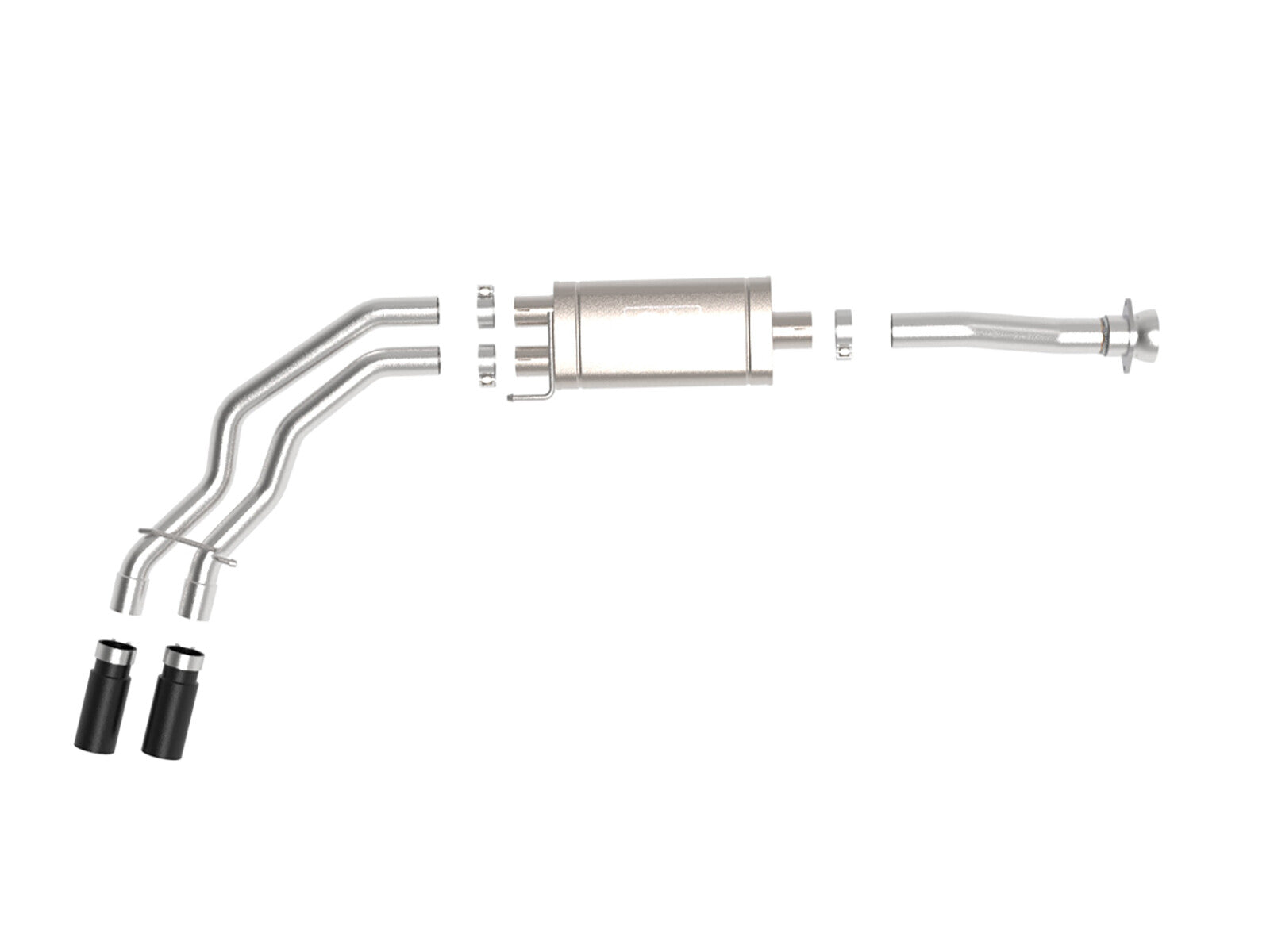 Rebel Series 3 Inch to 2-1/2 Inch 409 Stainless Steel Cat-Back Exhaust Ford F-150 21-26 V6-2.7L Twin Turbo/3.5L Twin Turbo/V8-5.0L