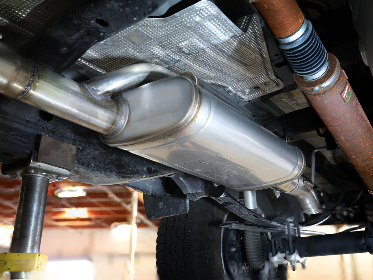 Rock Basher 2-1/2 Inch 409 Stainless Steel Cat-Back Hi-Tuck Exhaust System Ford Ranger 24-26 L4-2.3L Turbo