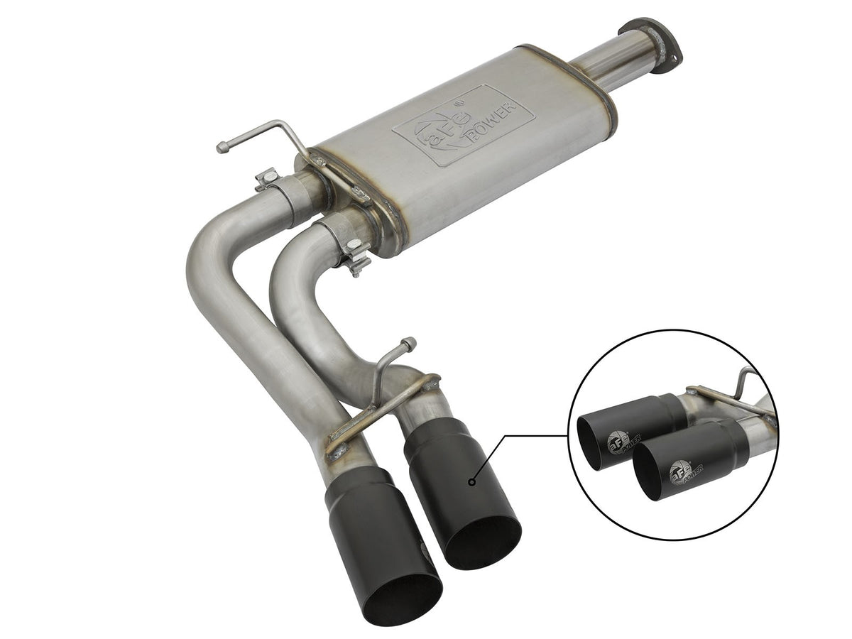 Rebel Series 3 Inch Cat-Back Exhaust System w/ Dual Mid-Side Exit Toyota Tacoma 16-23 V6-3.5L