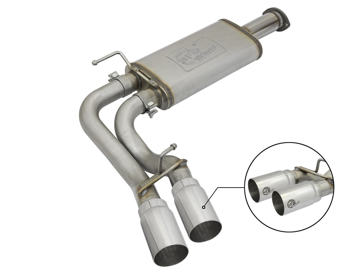 Rebel Series 3 Inch Cat-Back Exhaust System w/ Dual Mid-Side Exit Toyota Tacoma 16-23 V6-3.5L