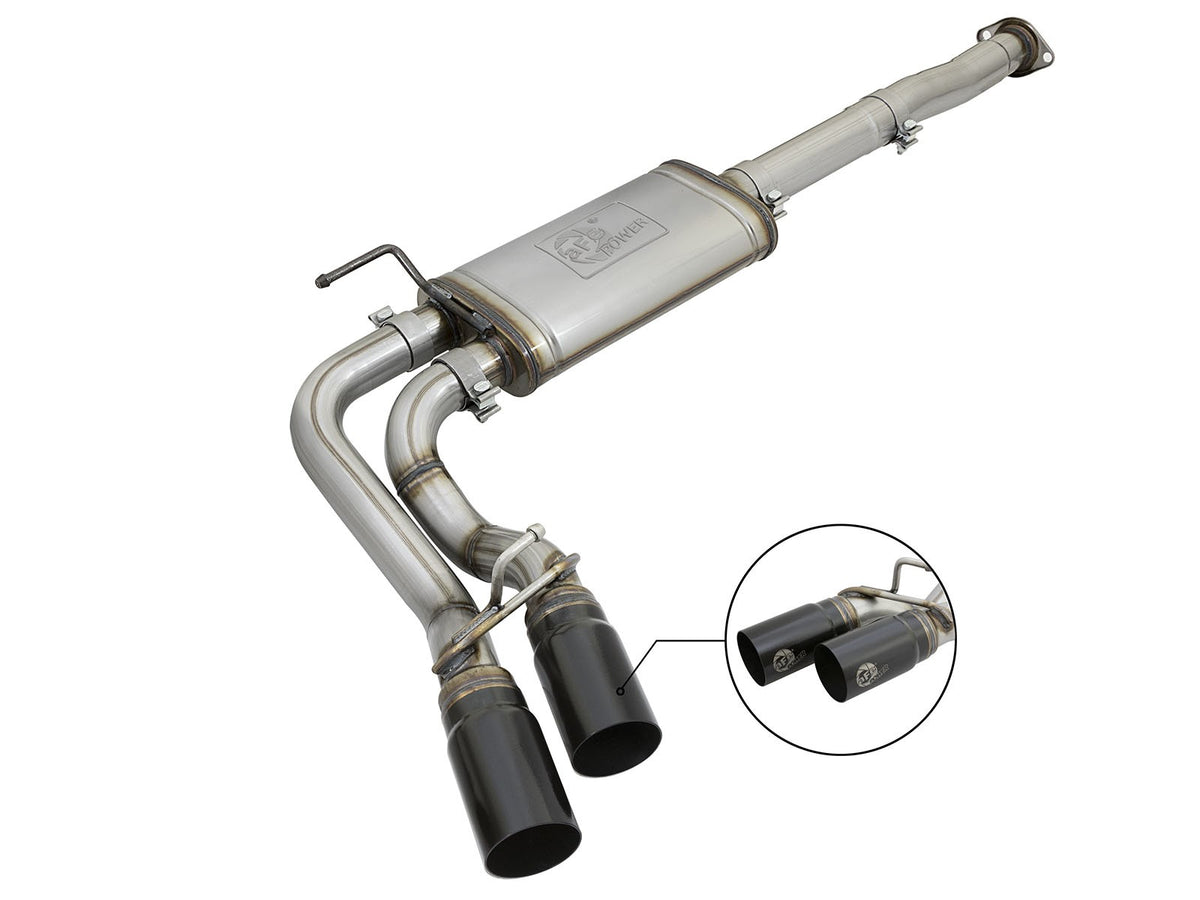 Rebel Series 3 Inch Cat-Back Exhaust System w/ Dual Mid-Side Exit Toyota Tacoma 05-15 V6-4.0L