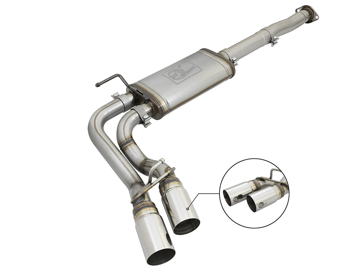 Rebel Series 3 Inch Cat-Back Exhaust System w/ Dual Mid-Side Exit Toyota Tacoma 05-15 V6-4.0L