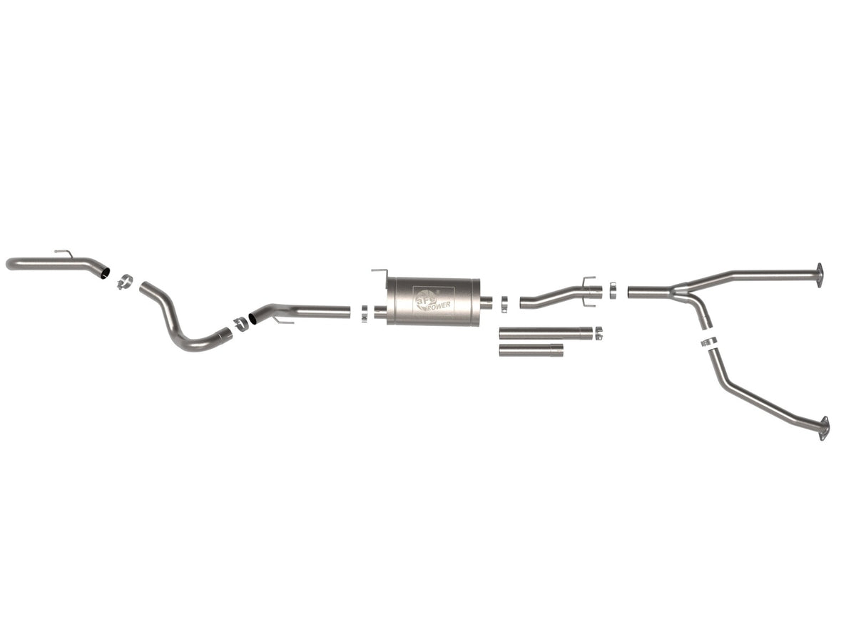 Apollo GT Series 2-1/2 Inch to 3 Inch 409 SS Cat-Back Hi-Tuck Exhaust System Toyota Tundra 22-26 V6-3.4L Twin Turbo