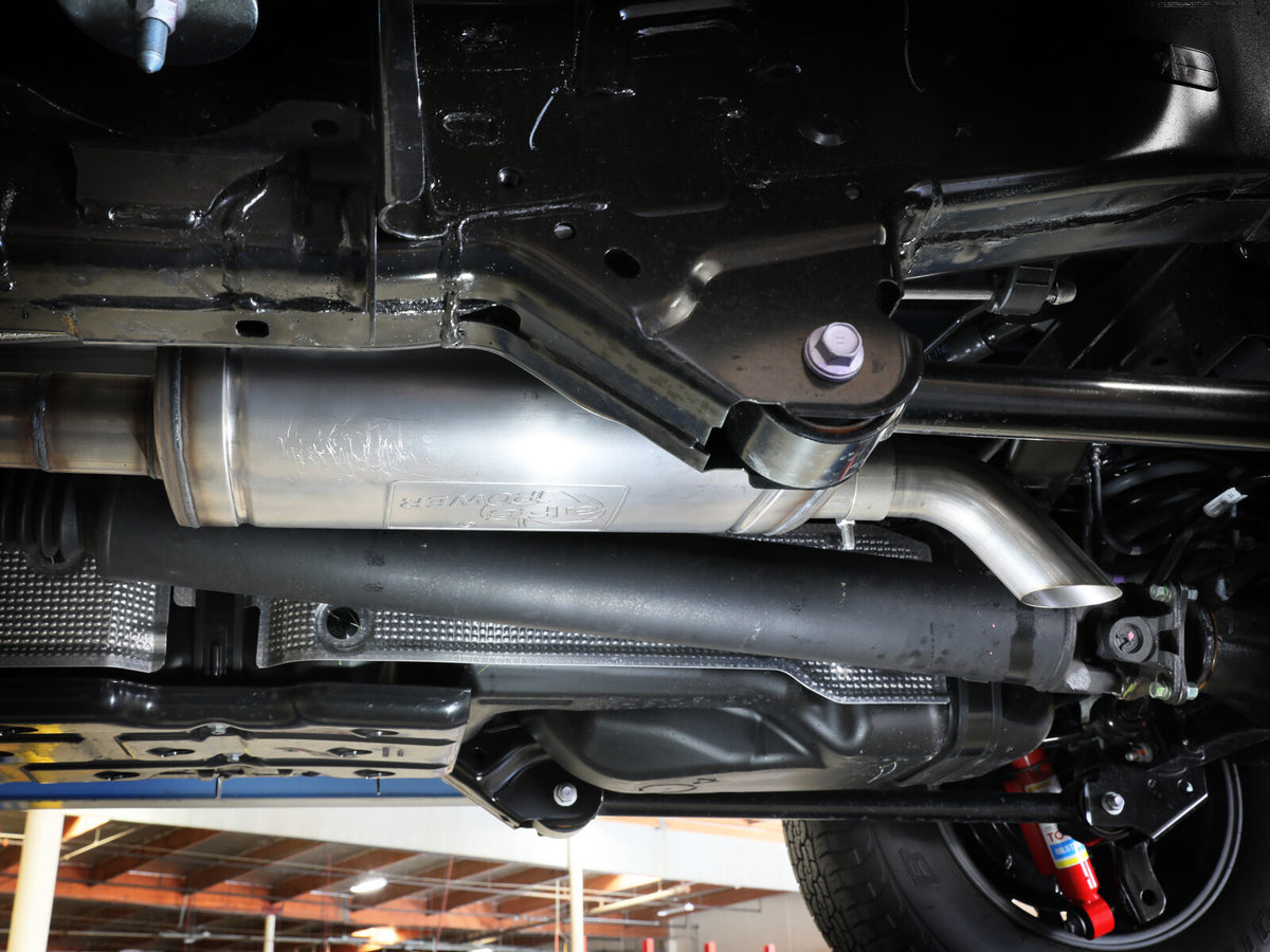 Rock Basher 2-1/2 Inch 409 Stainless Steel Cat-Back Exhaust System Toyota Tacoma 24-26 L4-2.4L Turbo