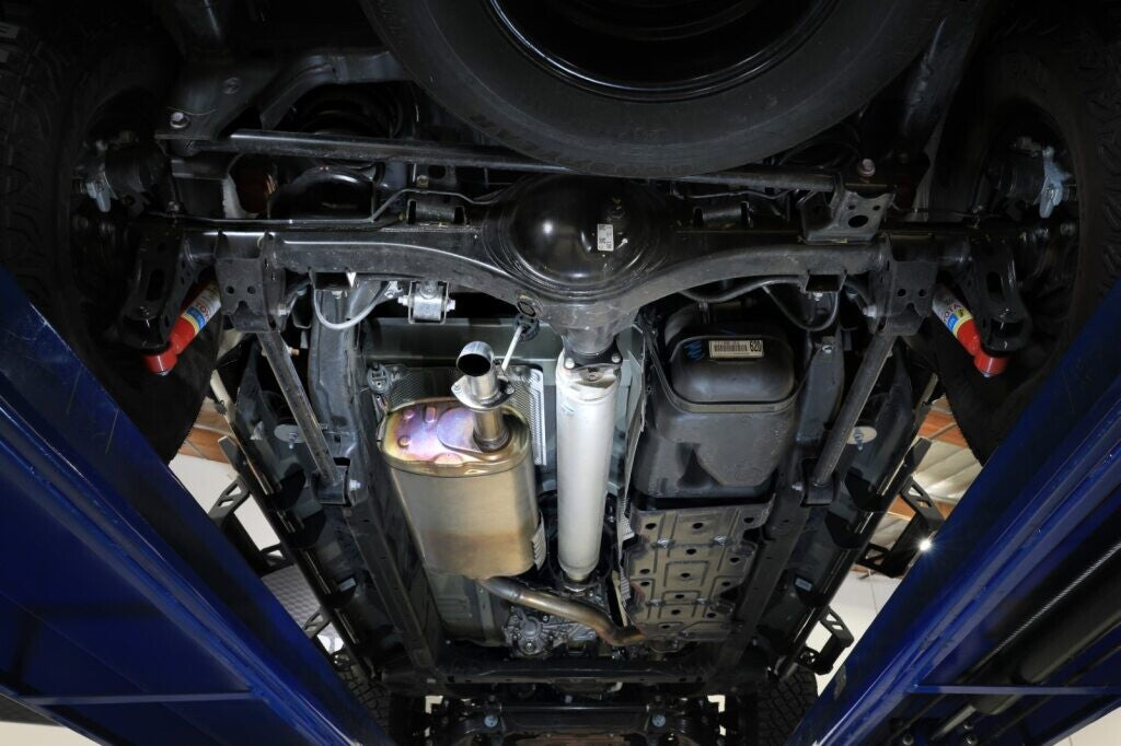 Rock Basher 2-1/2 Inch 409 Stainless Steel Axle-Back Hi-Tuck Exhaust System Toyota Tacoma 24-26 L4-2.4L Turbo