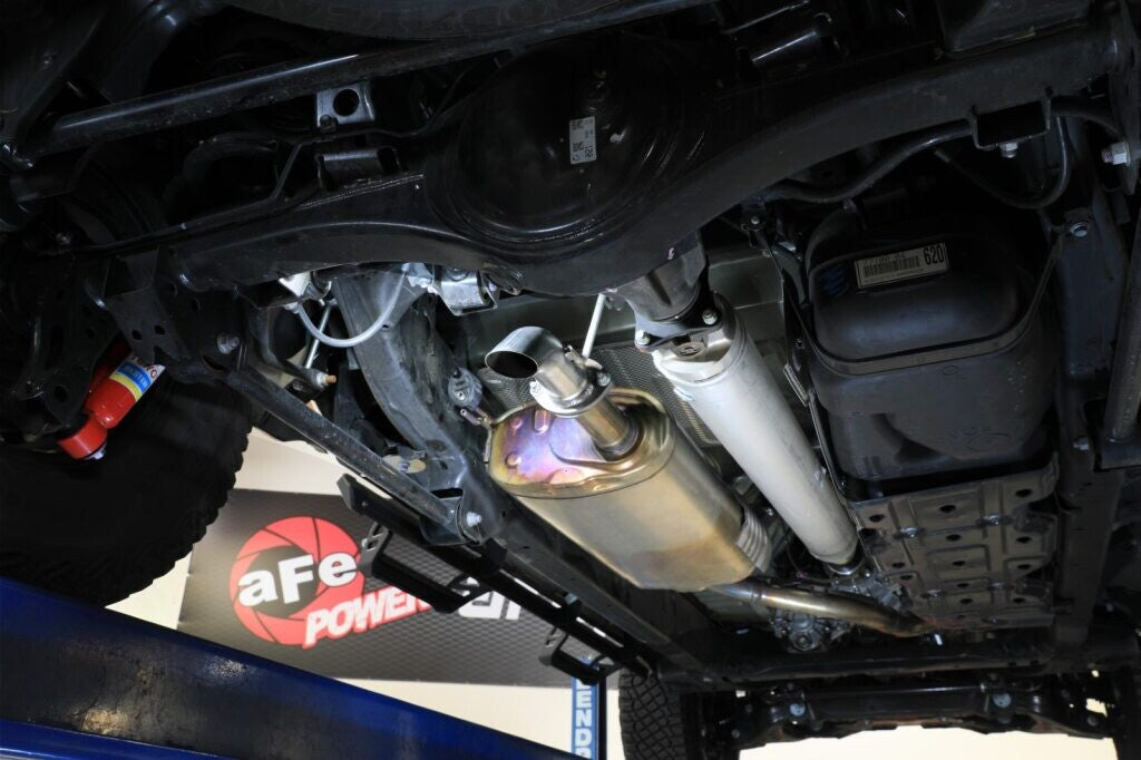 Rock Basher 2-1/2 Inch 409 Stainless Steel Axle-Back Hi-Tuck Exhaust System Toyota Tacoma 24-26 L4-2.4L Turbo