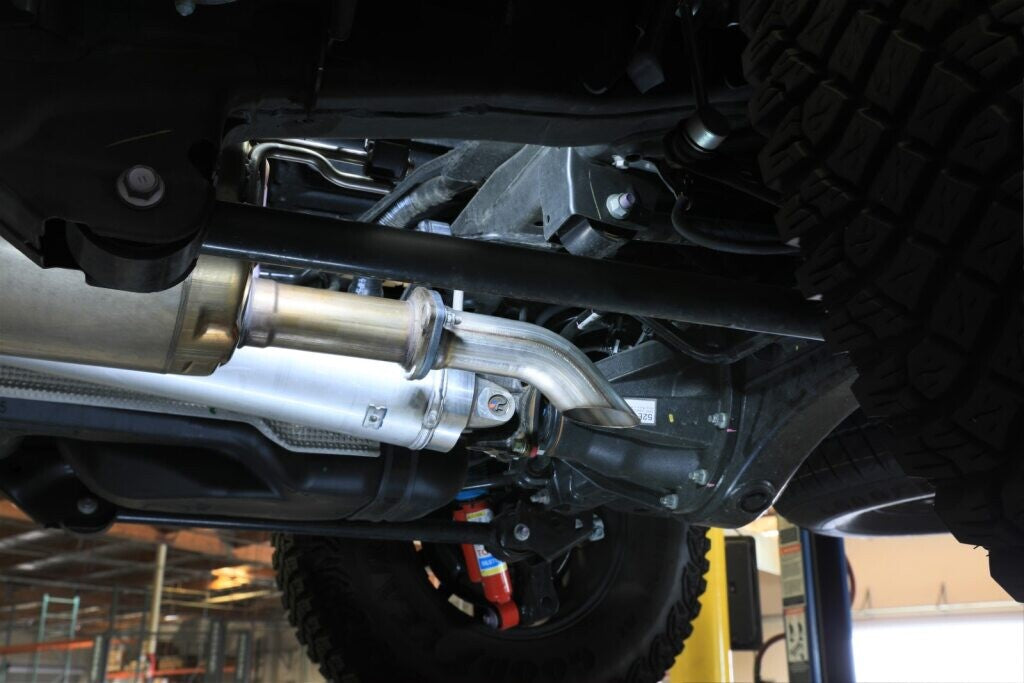 Rock Basher 2-1/2 Inch 409 Stainless Steel Axle-Back Hi-Tuck Exhaust System Toyota Tacoma 24-26 L4-2.4L Turbo