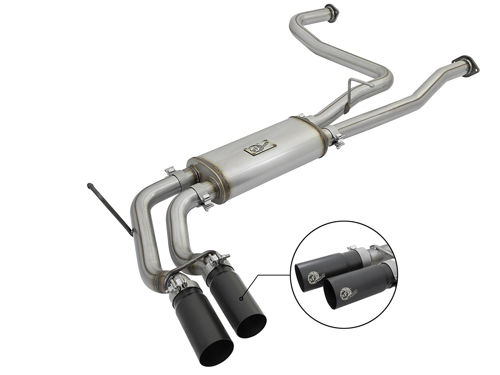 Rebel Series 2-1/2 Cat-Back Exhaust System Nissan Titan 17-24 V8-5.6L
