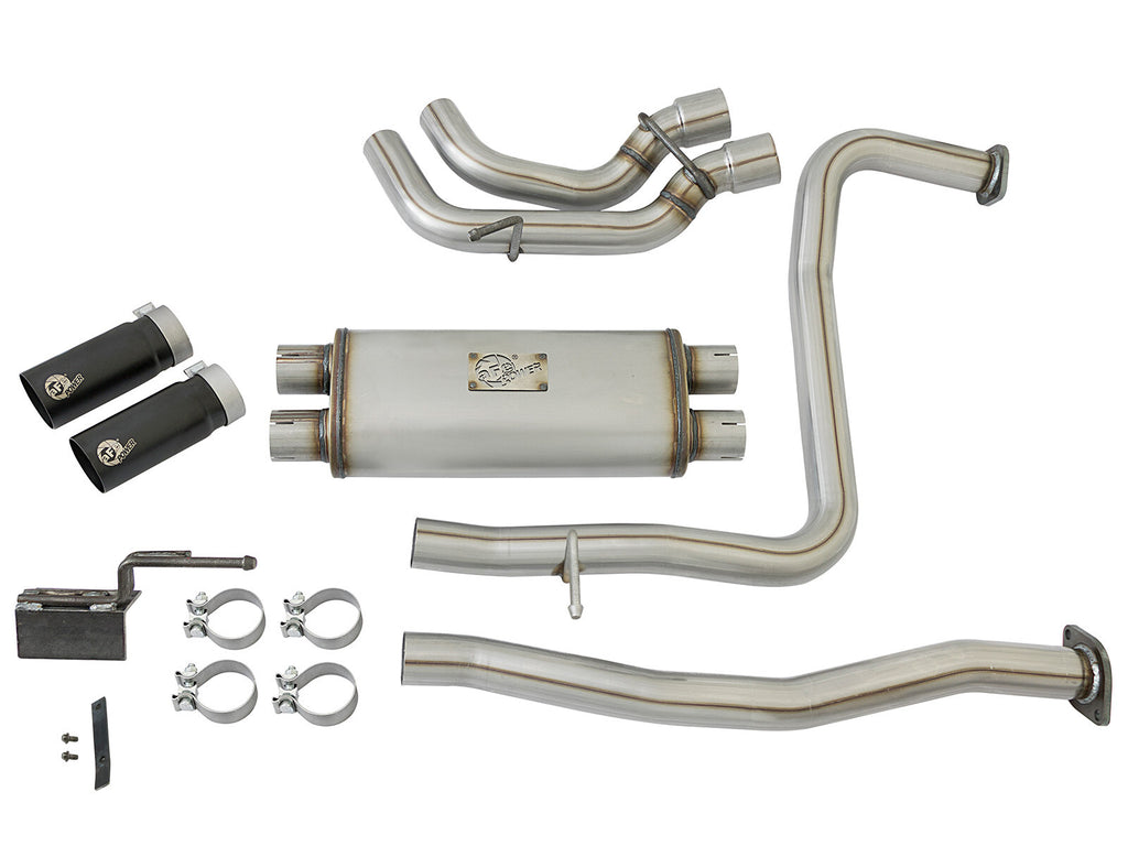 Rebel Series 2-1/2 Cat-Back Exhaust System Nissan Titan 17-24 V8-5.6L