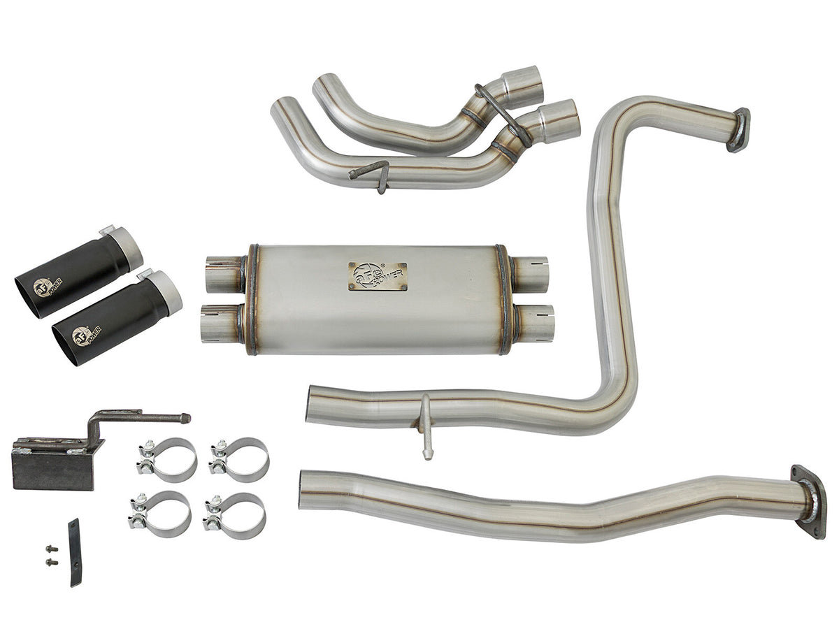 Rebel Series 2-1/2 Cat-Back Exhaust System Nissan Titan 17-24 V8-5.6L