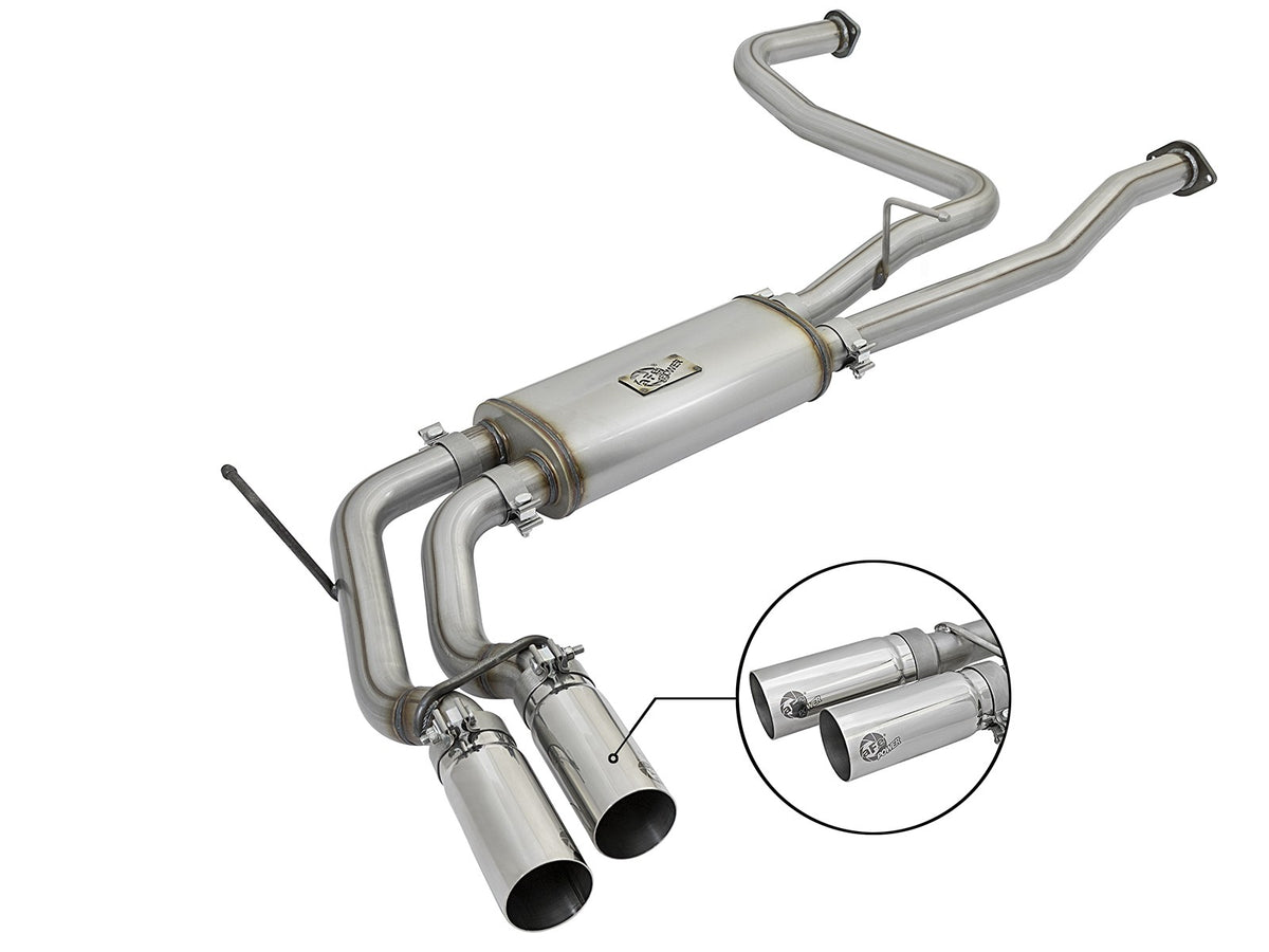Rebel Series 2-1/2 Cat-Back Exhaust System Nissan Titan 17-24 V8-5.6L