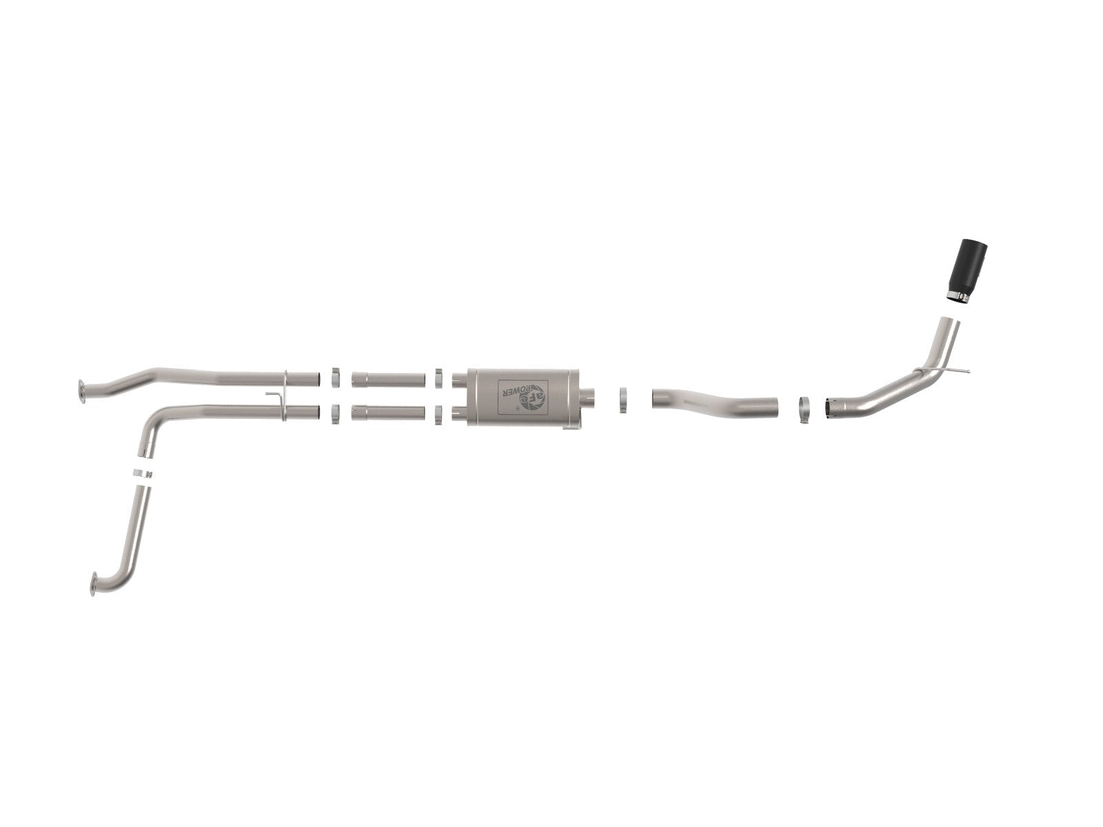 Mach Force-Xp 3 Inch to 4 Inch 409 Stainless Steel Cat-Back Exhaust System Nissan Titan Xd 16-24 V8-5.6L