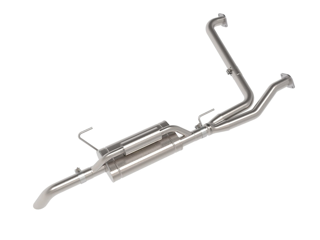 Rock Basher 2-1/2 Inch 409 Stainless Steel Cat-Back Hi-Tuck Exhaust System Nissan Frontier 22-26 V6-3.8L