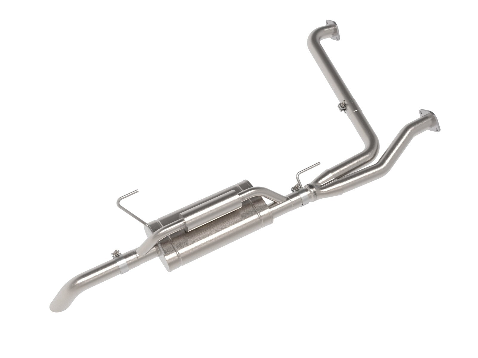 Rock Basher 2-1/2 Inch 409 Stainless Steel Cat-Back Hi-Tuck Exhaust System Nissan Frontier 22-26 V6-3.8L