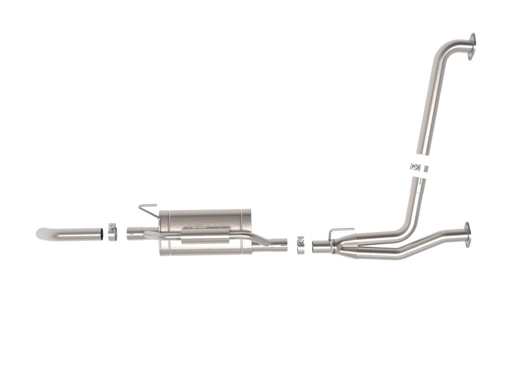 Rock Basher 2-1/2 Inch 409 Stainless Steel Cat-Back Hi-Tuck Exhaust System Nissan Frontier 22-26 V6-3.8L