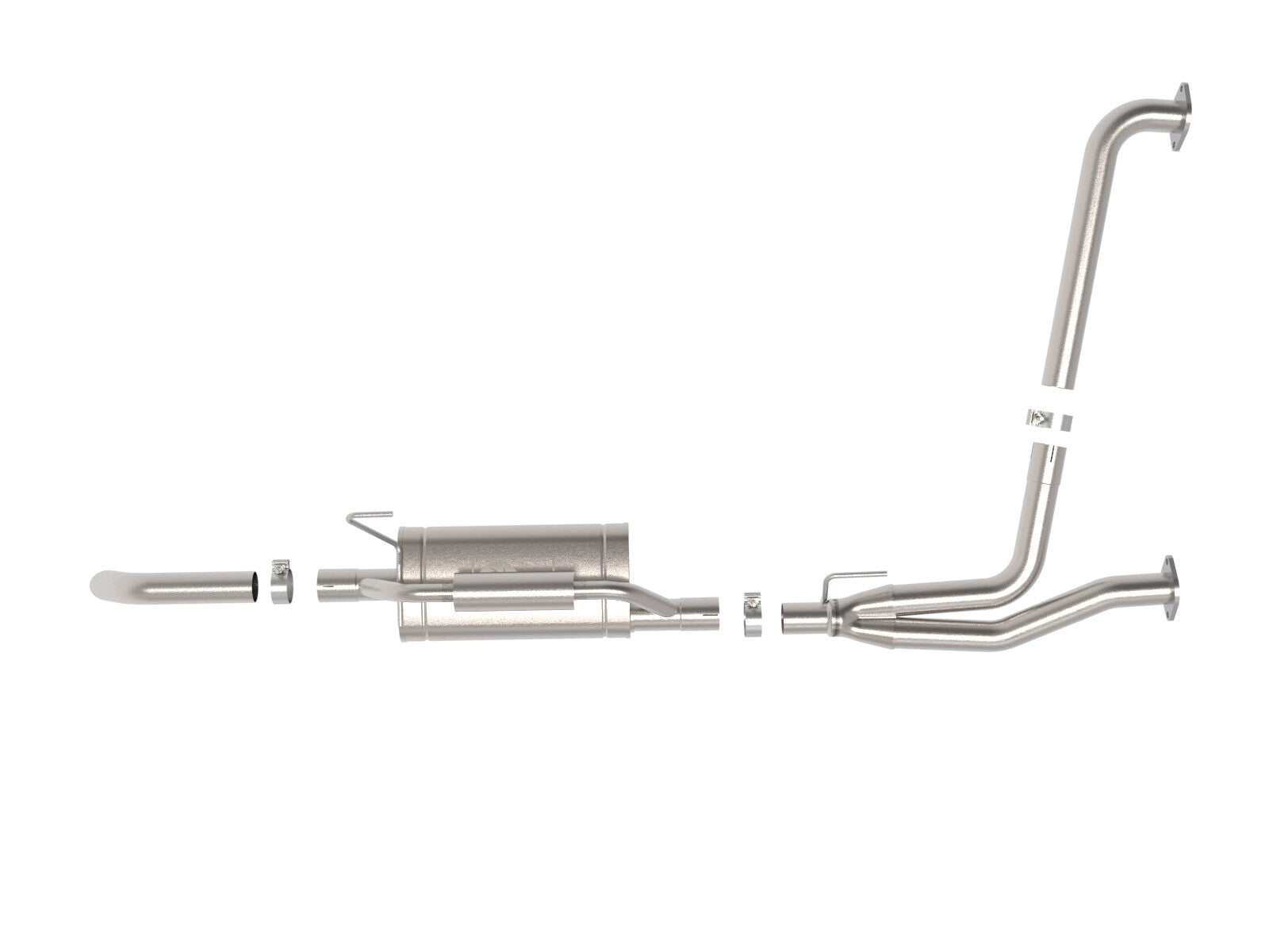 Rock Basher 2-1/2 Inch 409 Stainless Steel Cat-Back Hi-Tuck Exhaust System Nissan Frontier 22-26 V6-3.8L
