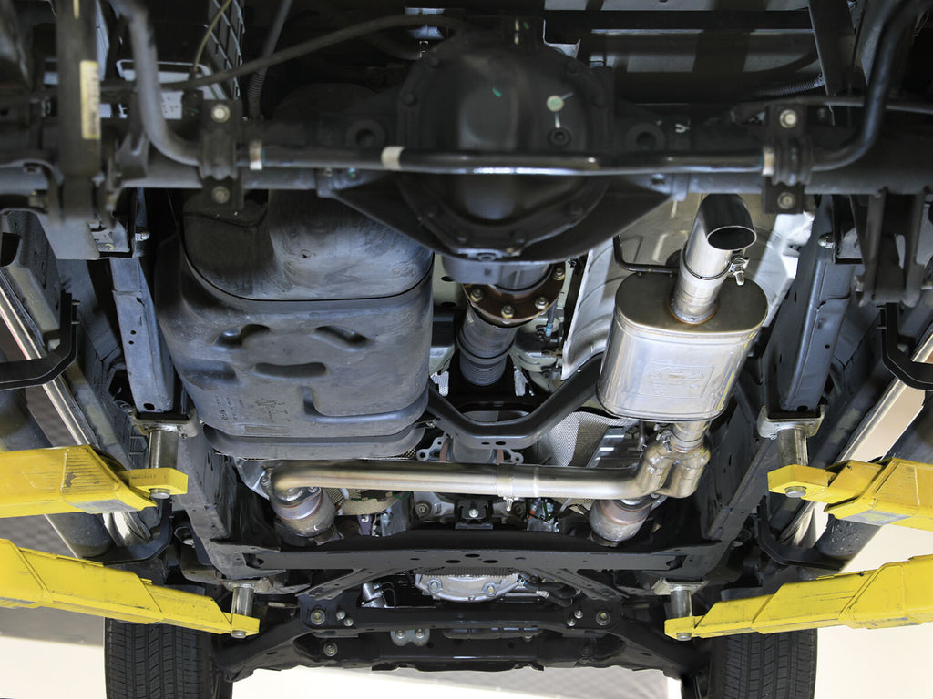 Rock Basher 2-1/2 Inch 409 Stainless Steel Cat-Back Hi-Tuck Exhaust System Nissan Frontier 22-26 V6-3.8L