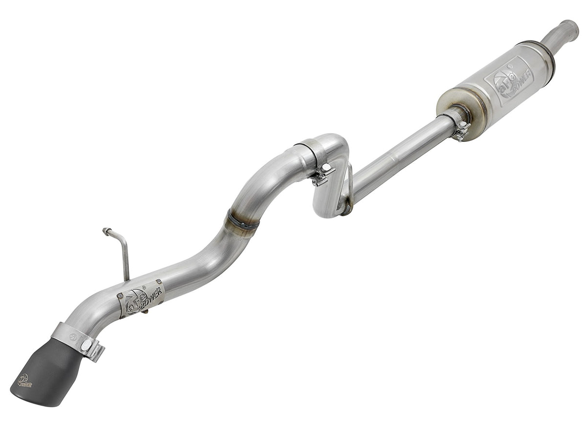 Mach Force-Xp 2-1/2 Inch 409 Stainless Steel Cat-Back Hi-Tuck Exhaust System Black Tip Jeep Wrangler (Jl) 18-26 V6-3.6L