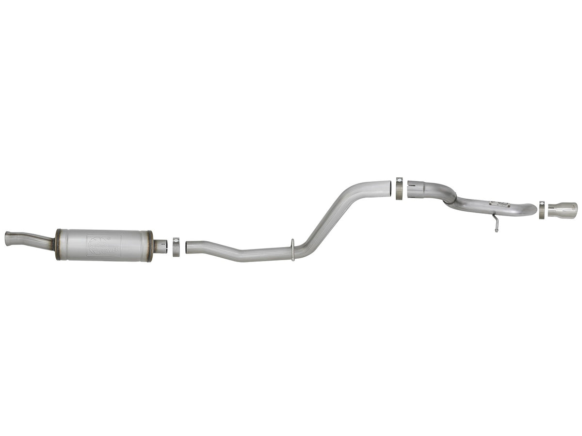 Mach Force-Xp 2-1/2 Inch 409 Stainless Steel Cat-Back Hi-Tuck Exhaust System Polished Tip Jeep Wrangler (Jl) 18-26 V6-3.6L