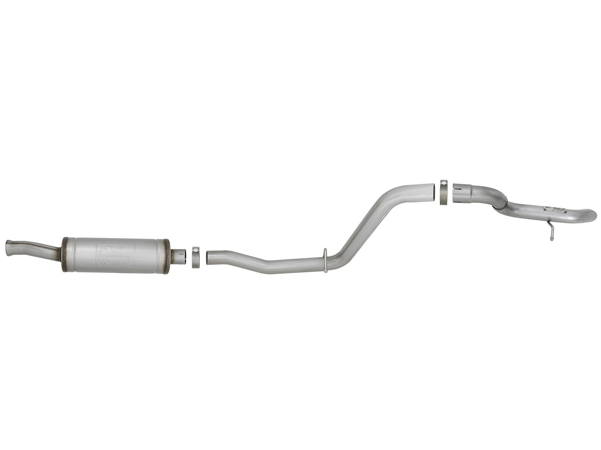 Mach Force-Xp 2-1/2 Inch 409 Stainless Steel Cat-Back Hi-Tuck Exhaust System No Tip Jeep Wrangler (Jl) 18-26 V6-3.6L