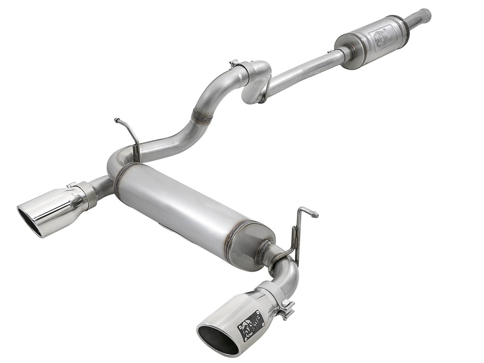 Rebel Series 2-1/2 Inch 409 Stainless Steel Cat-Back Exhaust Jeep Wrangler (Jl) 18-26 V6-3.6L