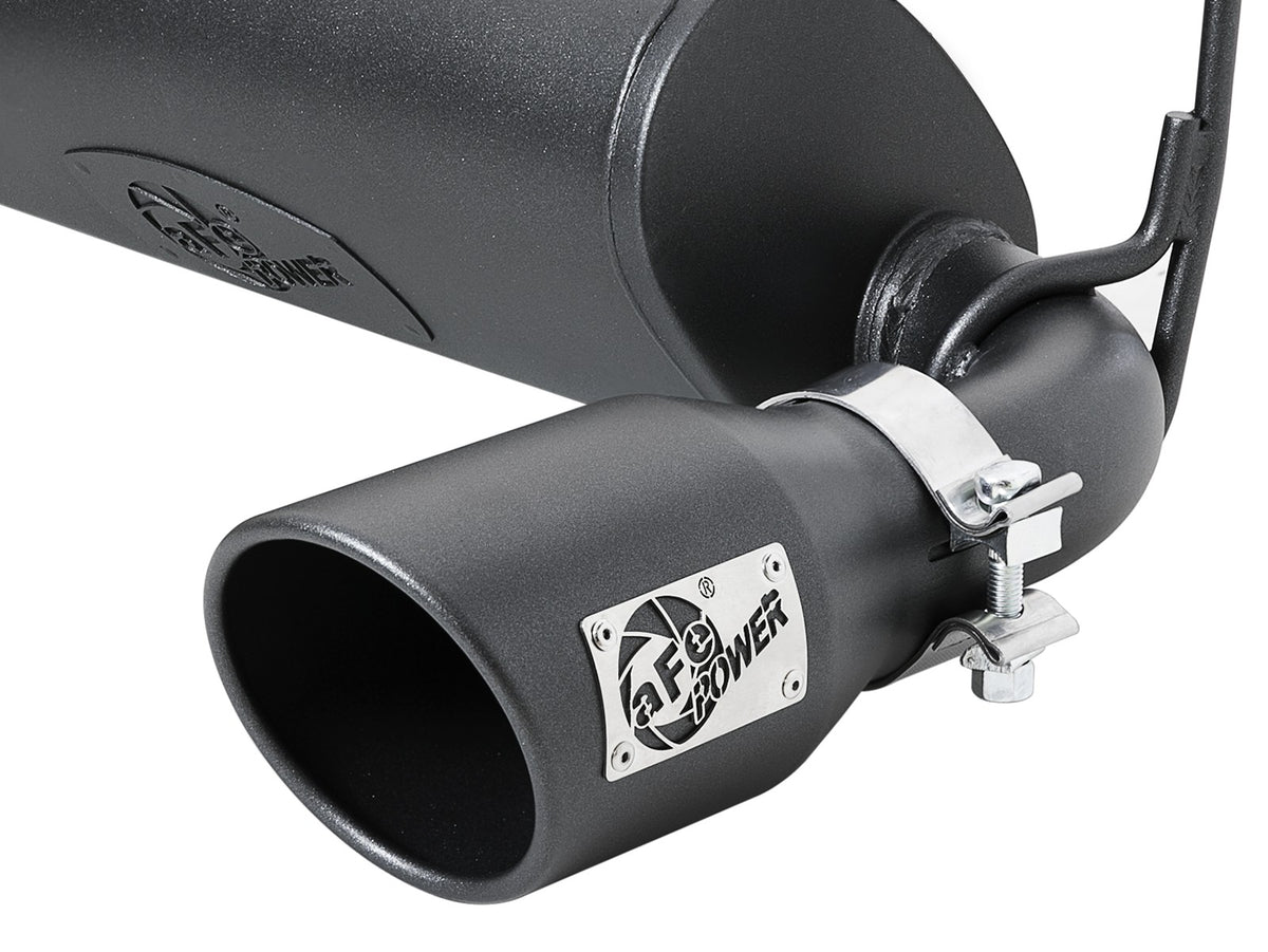 Rebel Series 2-1/2 Inch 409 Stainless Steel Axle-Back Exhaust System w/ Black Tips Jeep Wrangler (Jl) 18-26 L4-2.0L Turbo/V6-3.6L