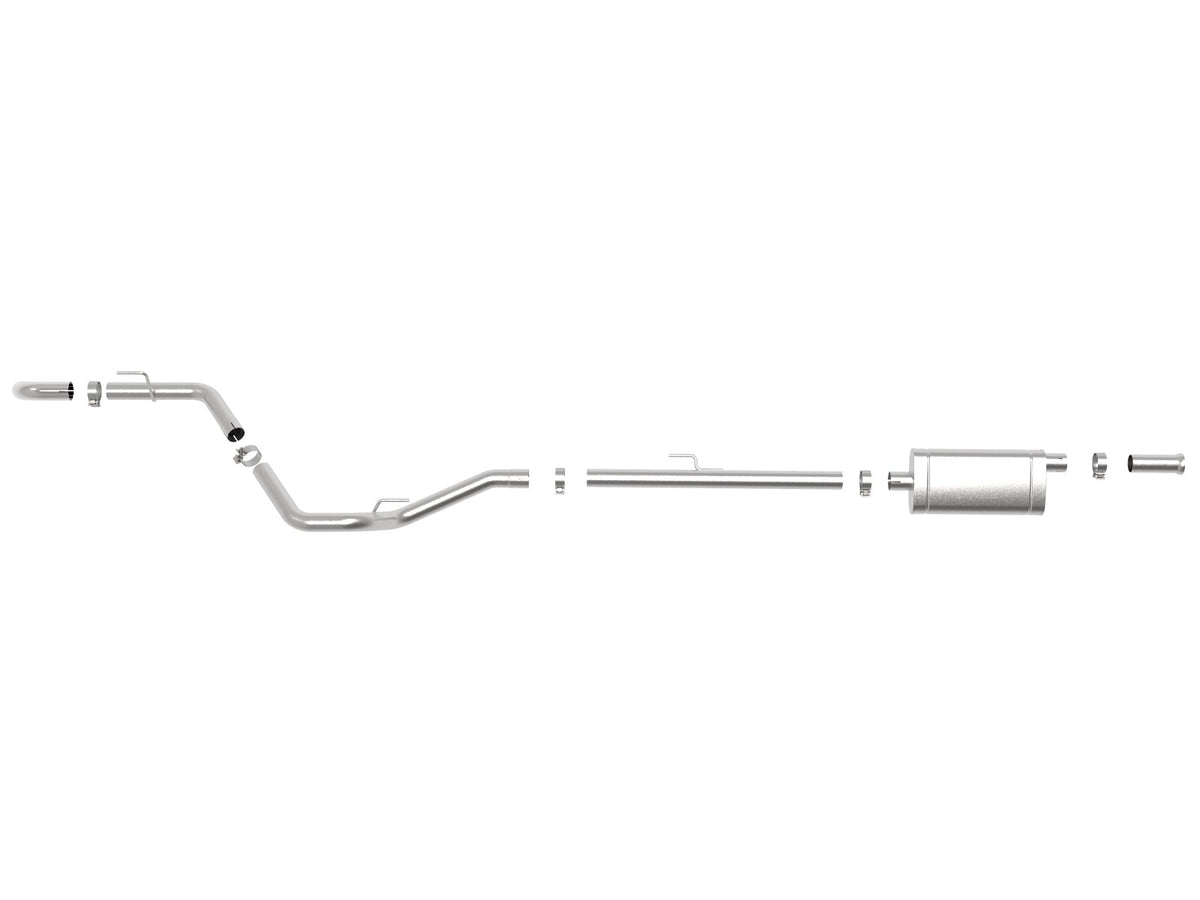 Apollo GT Series 2-1/2 Inch 409 Stainless Steel Cat-Back Hi-Tuck Exhaust System Jeep Gladiator (Jt) 20-26 V6-3.6L