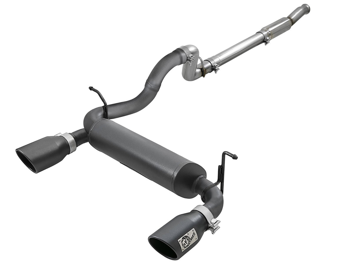 Rebel Series 3 Inch to 2-1/2 Inch 409 Stainless Steel Cat-Back Exhaust Jeep Wrangler (Jl) 18-26 L4-2.0L Turbo