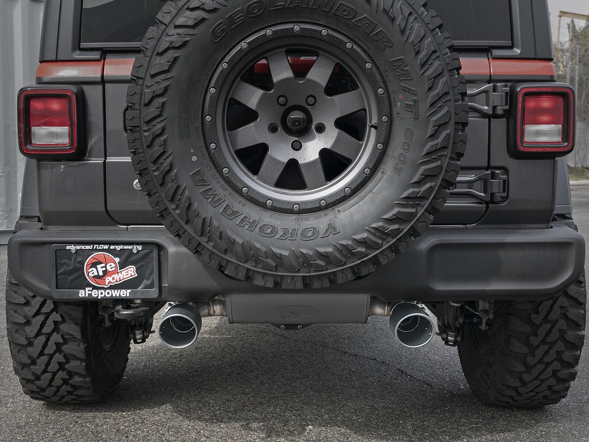 Rebel Series 3 Inch to 2-1/2 Inch 409 Stainless Steel Cat-Back Exhaust Jeep Wrangler (Jl) 18-26 L4-2.0L Turbo