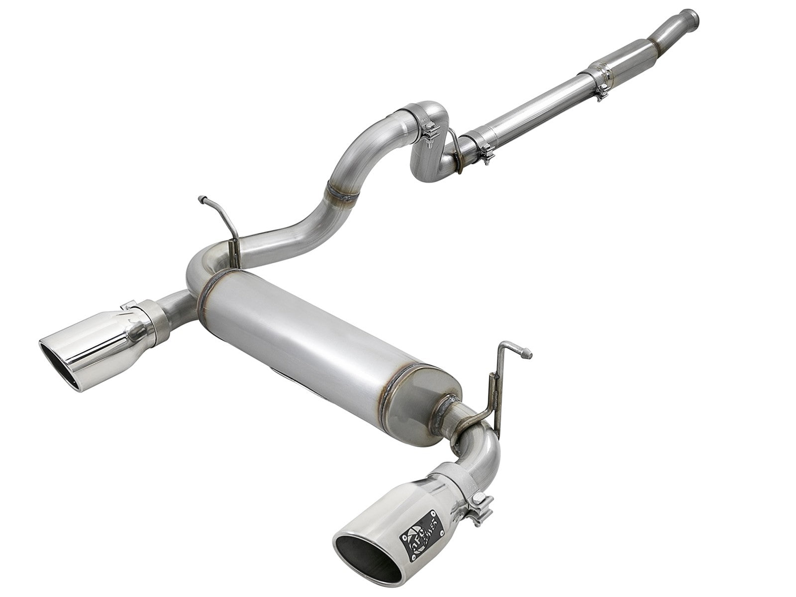 Rebel Series 3 Inch to 2-1/2 Inch 409 Stainless Steel Cat-Back Exhaust Jeep Wrangler (Jl) 18-26 L4-2.0L Turbo