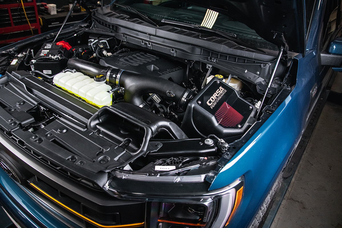 DryTech 3D Closed Box Air Intake 2021-2022 Ford F-150 3.5L Turbo Corsa Performance