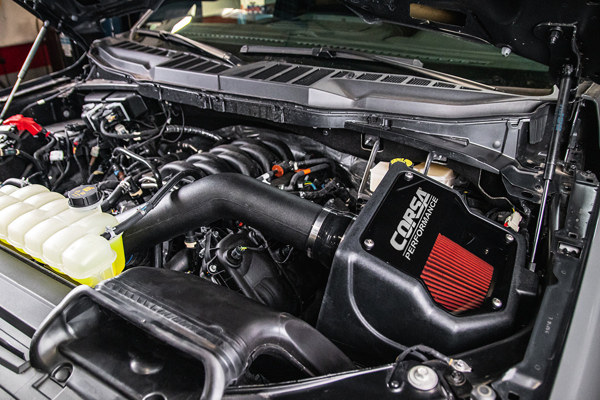 DryTech 3D Closed Box Air Intake 2021-2022 Ford F-150 5.0L V8 Corsa Performance