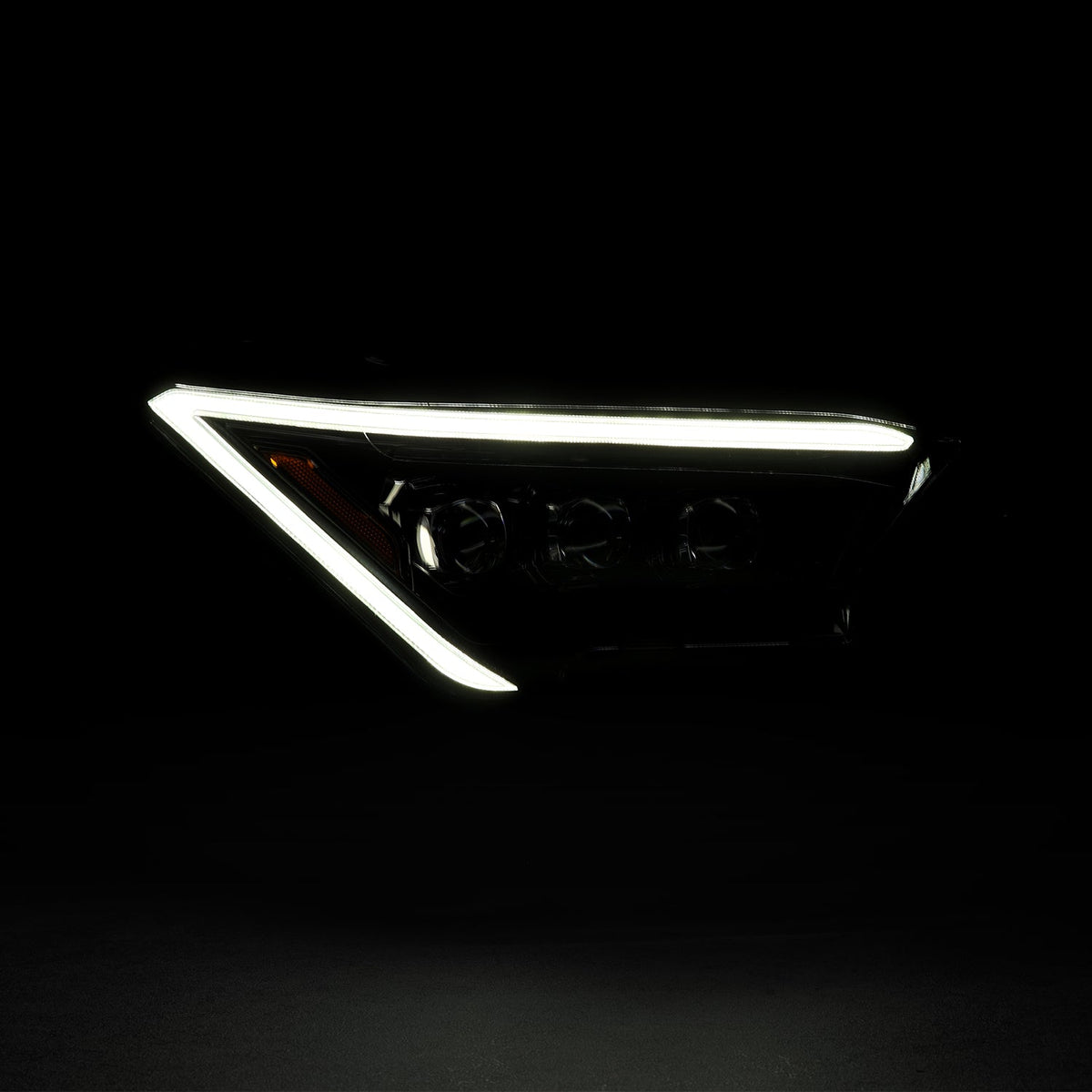 24-24 Toyota Tacoma NOVA-Series LED Projector Headlights Black - Apollo Off-Road