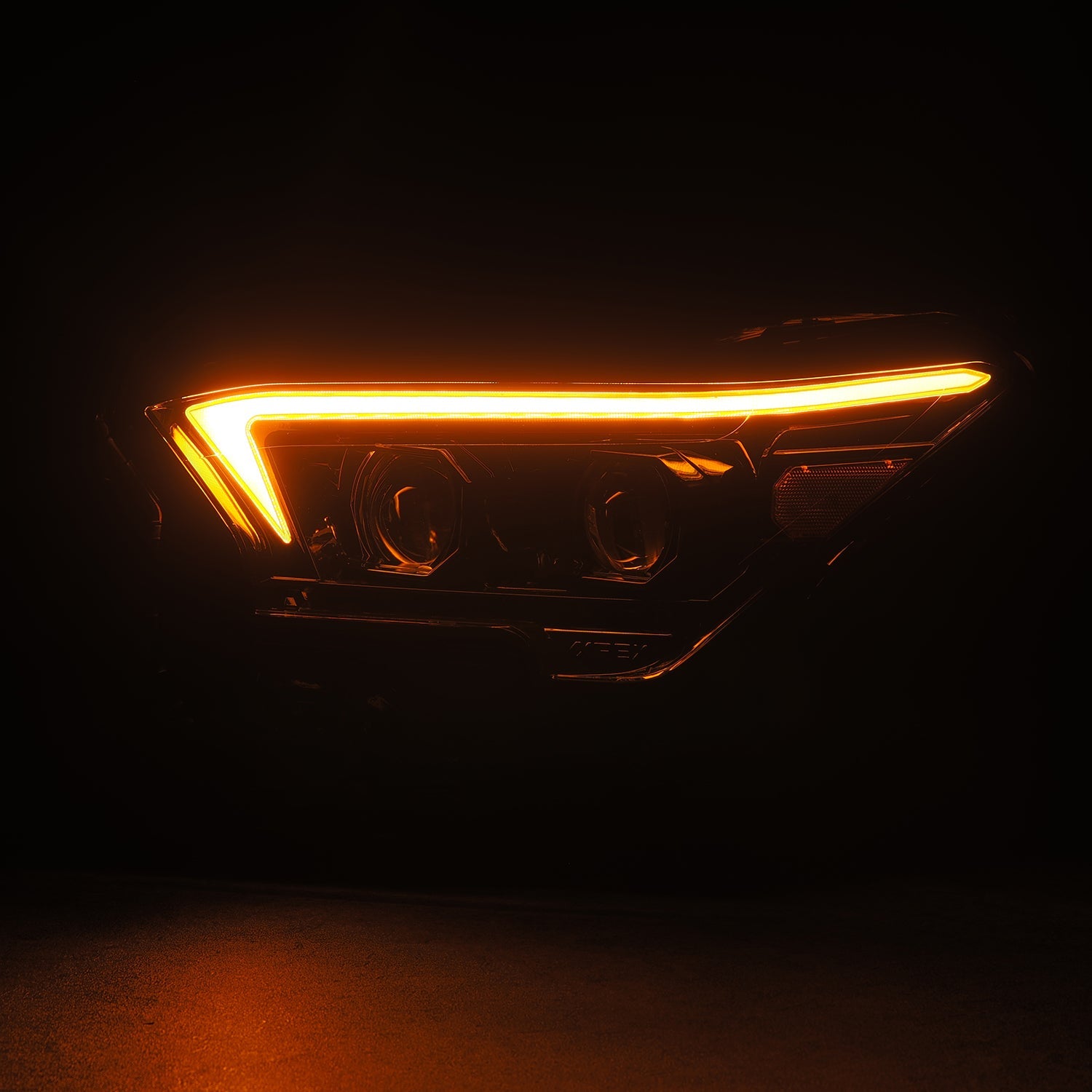 24-25 Toyota 4Runner/Tacoma LUXX-Series LED Projector Headlights Alpha-Black - Apollo Off-Road