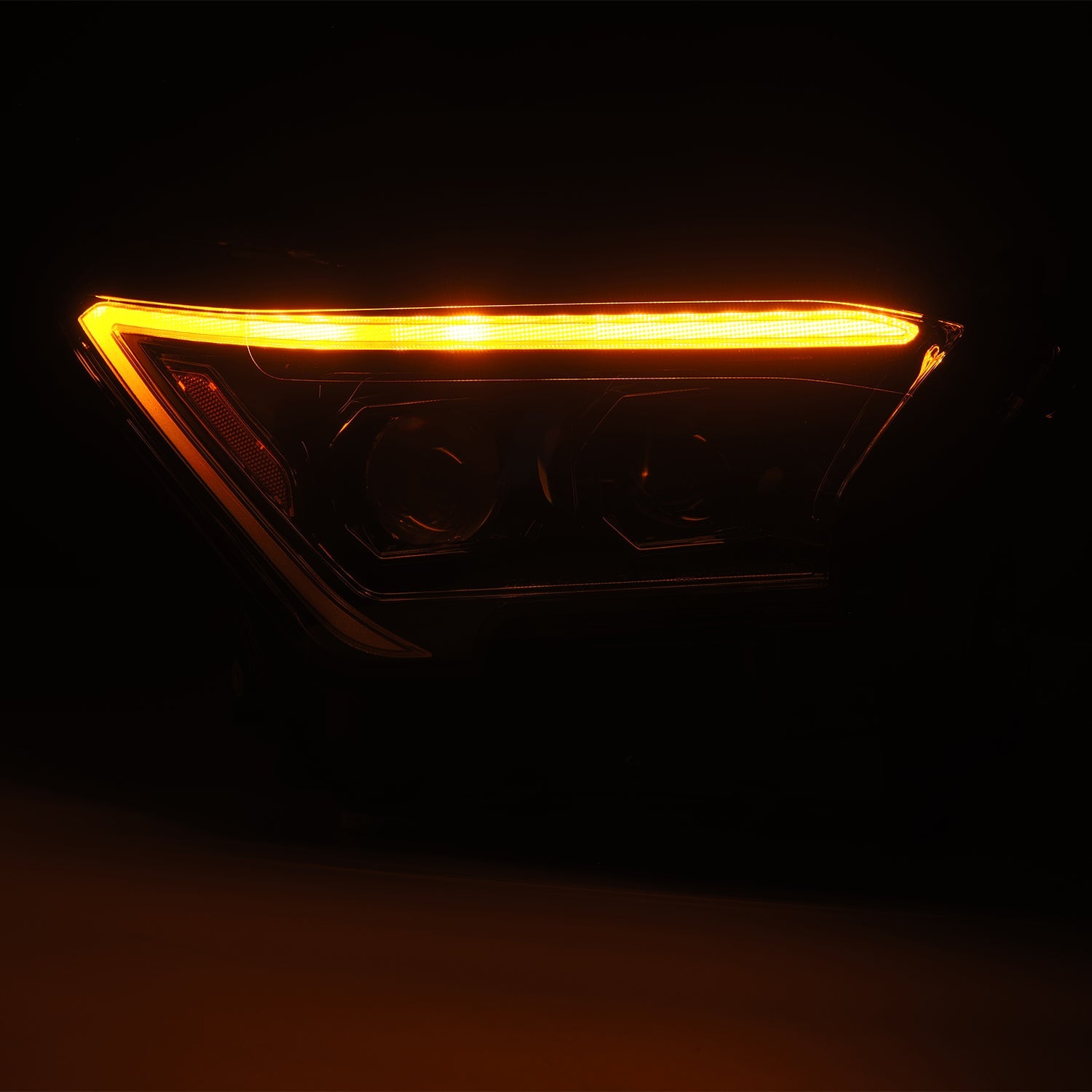 24-24 Toyota Tacoma LUXX-Series LED Projector Headlights Alpha-Black - Apollo Off-Road