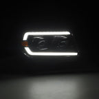 03-09 Toyota 4Runner LUXX-Series LED Projector Headlights Alpha-Black - Apollo Off-Road