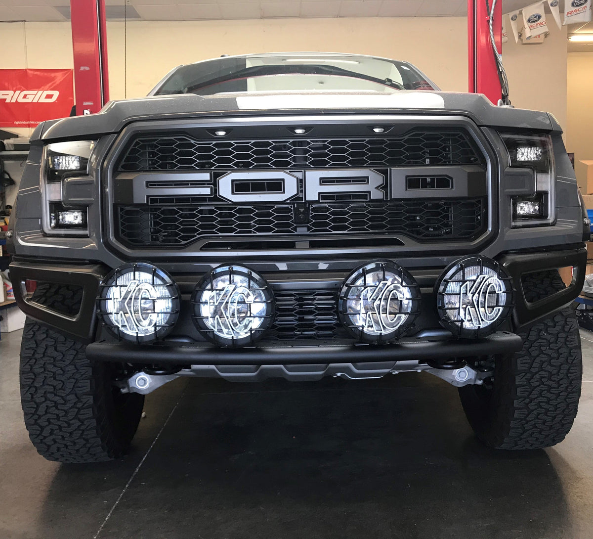 Foutz Motorsports Single Tube Light Mount - stock bumper 2015-2026 Ford F-150 2017-2026 Ford F-150 Raptor 2023-2026 Ford F-150 Raptor R